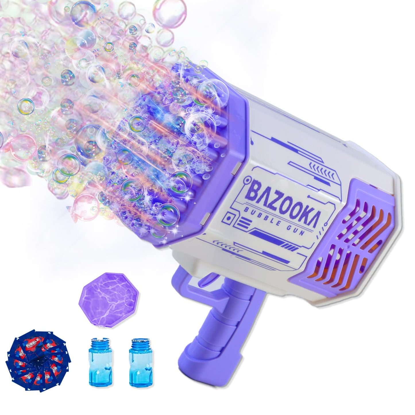 Machine Gun Bubbles for Kids TIK Tok Gifts 3 4 5 6 7 8 9 10 11 12 Years Old Bubble Blaster