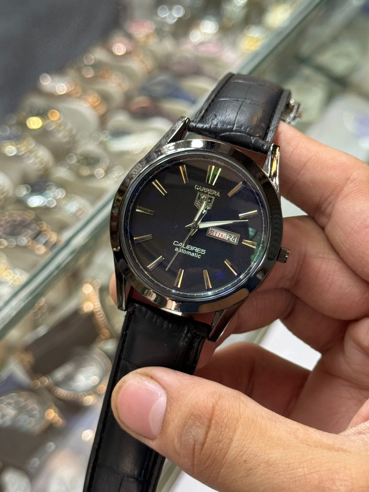 Carrera C-5 – Luxury Swiss Watch With Leather Strap Mens Watch Wrist Watch