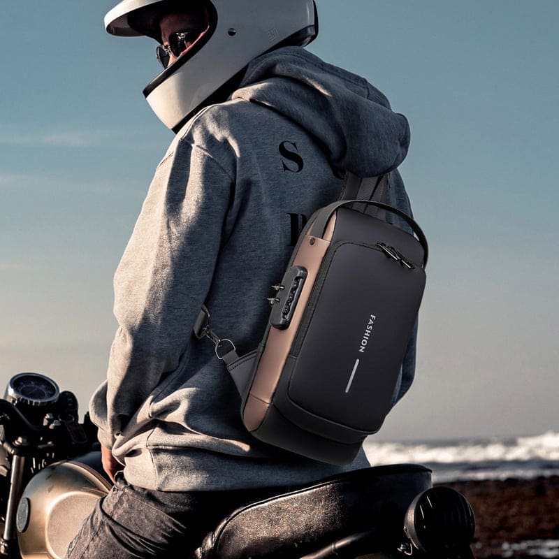 Men’s Multifunction Chest Sling Bag – Anti-Theft, Random Color