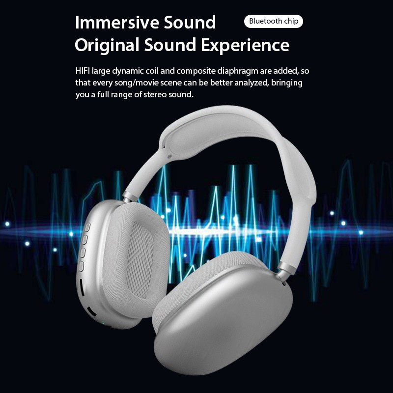 P9 Wireless Bluetooth Headphones – Over-Ear, Stereo Sound (Random Color)