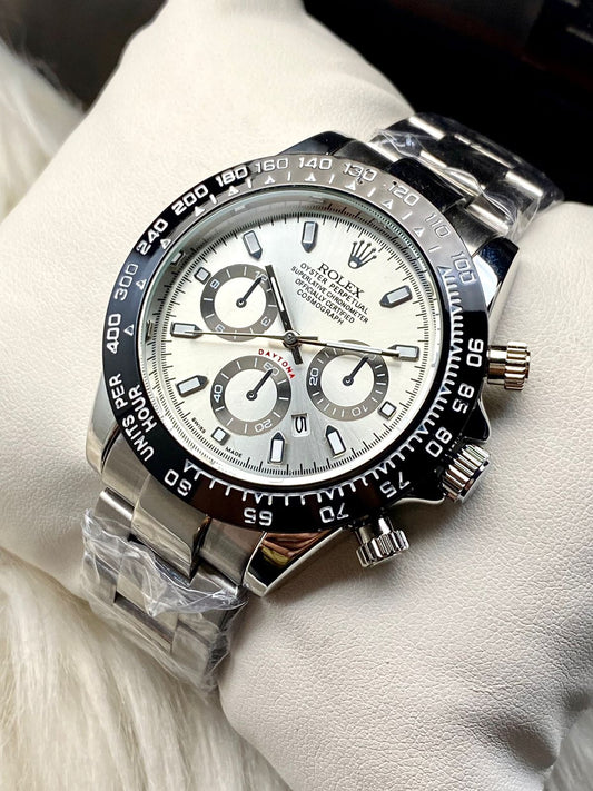 Olex Daytona Watch – Quartz Movement, Chronograph, Rotating Bezel