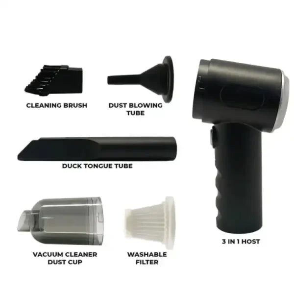 3-in-1 Portable Wireless Vacuum Cleaner – Handheld for Car & Home (AS 228)