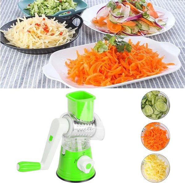 Tabletop Drum Grater – Manual Veg Slicer