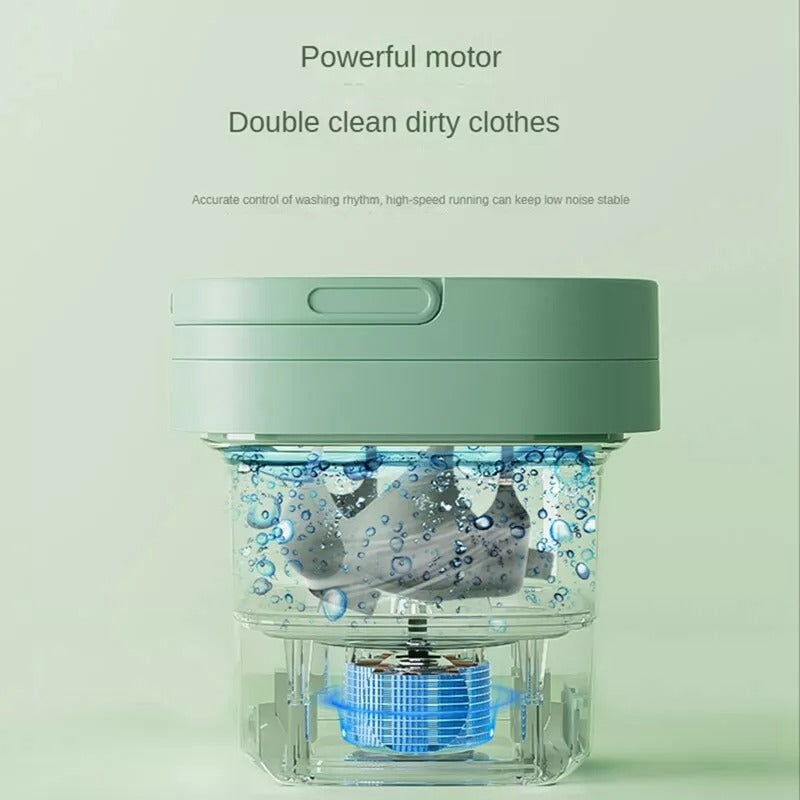 6.5l Portable Foldable Washing Machine Basket Random Color