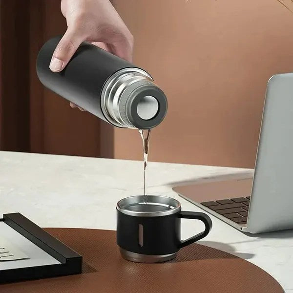 500ml Vacuum Flask Set with 3 Cups