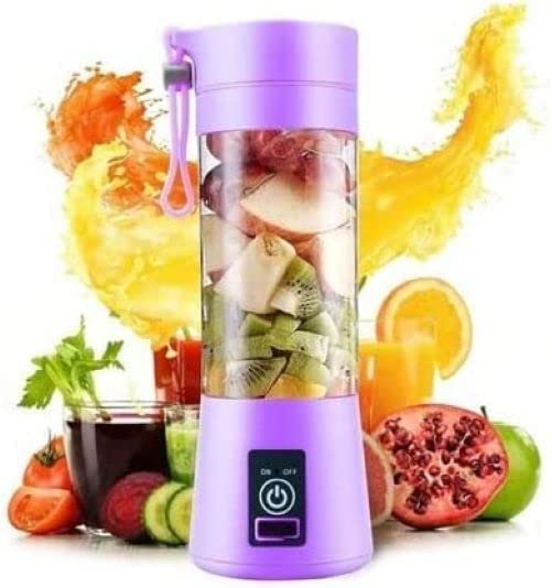 Portable 6-Blade Juicer Blender – 380ml USB Rechargeable