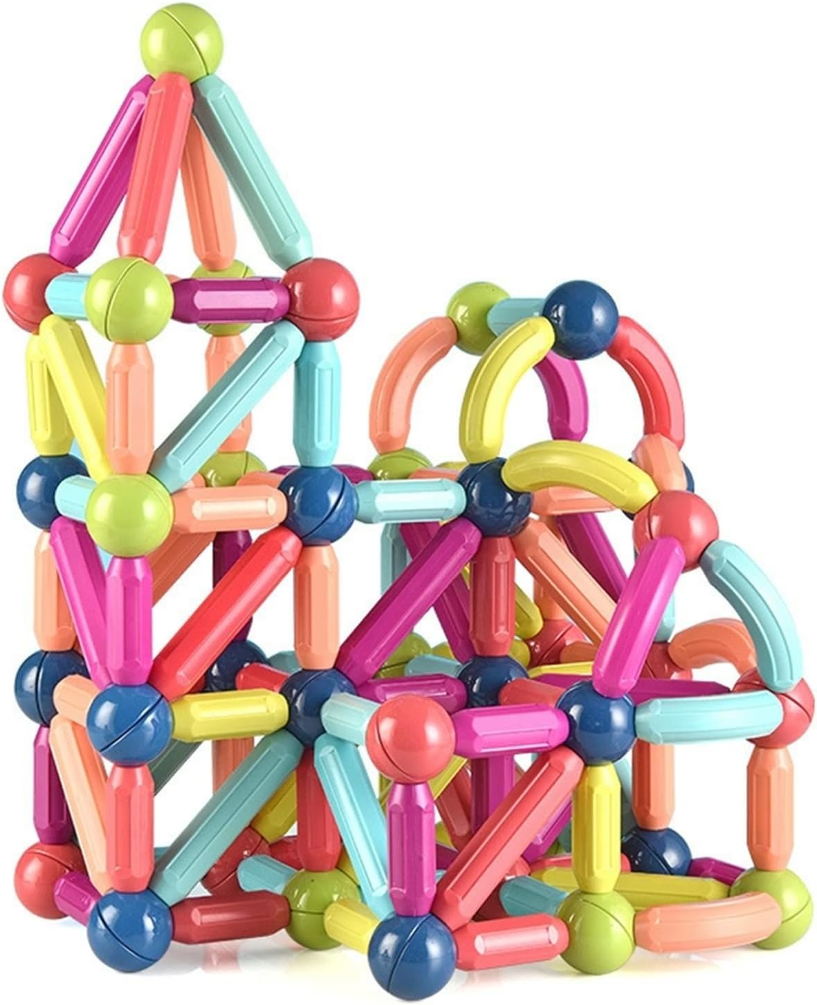 42-Piece Magnetic Building Blocks Set – STEM Construction Kit for Kids