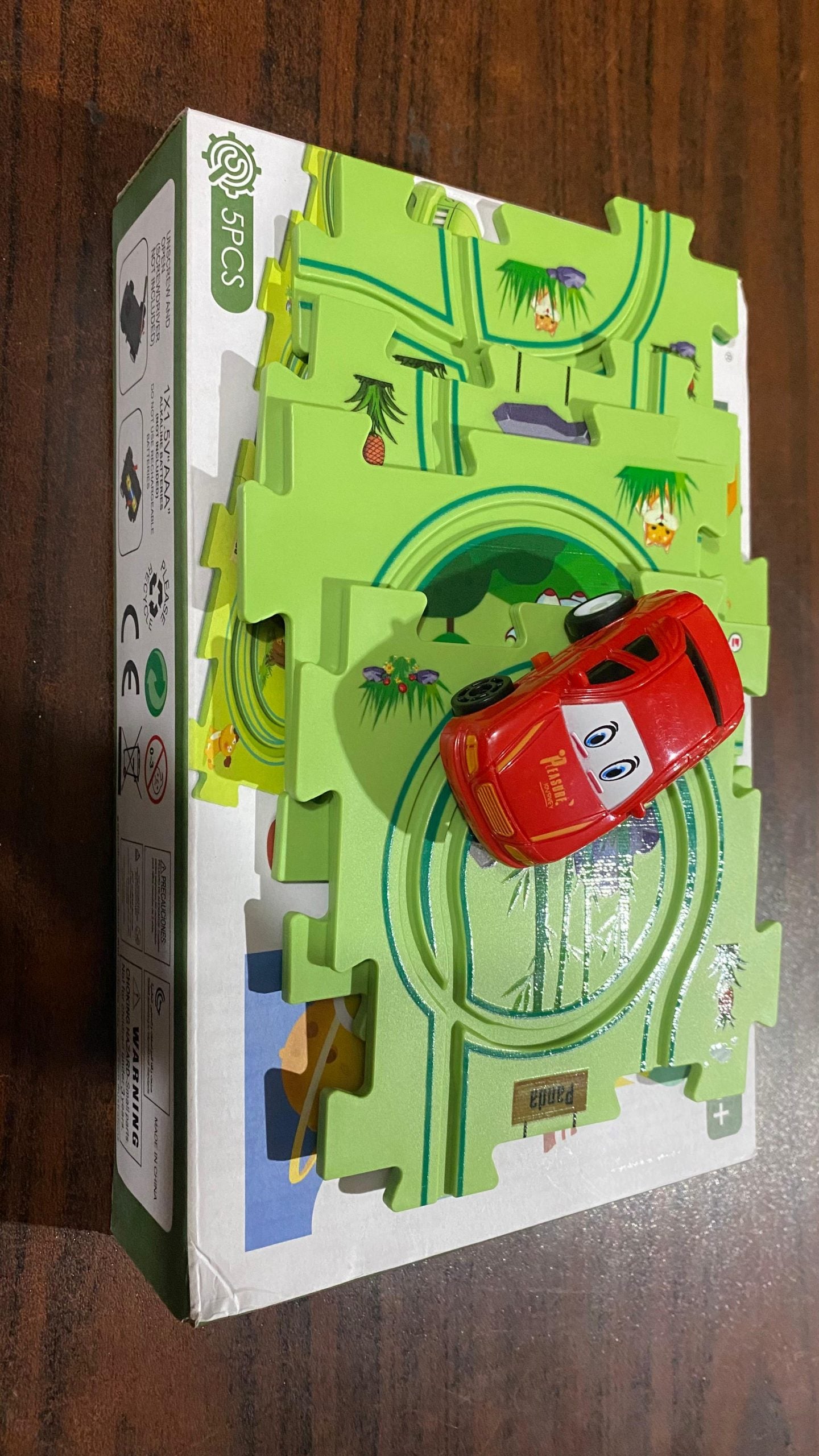 Building Block Puzzle Track – Train & Car Play Set for Kids (Random Design)