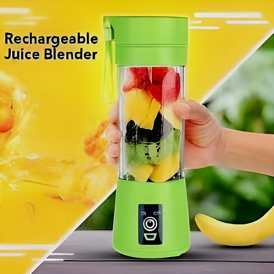 Portable 6-Blade Juicer Blender – 380ml USB Rechargeable